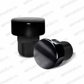 Пробка камю полимерная черная с черной шляпкой 19.5 мм