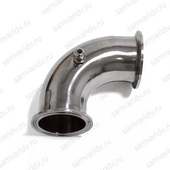 Отвод 90 гр. 2.0" с ниппелем под термометр