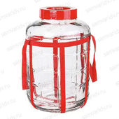 Банка стеклянная с гидрозатвором 18 л