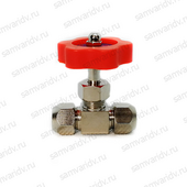 Кран игольчатый цанговый латунь 10мм