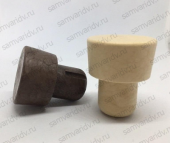 Пробка камю высокая скошенная коричневая, 19.5 мм Пробка камю высокая скошенная коричневая, 19.5 мм