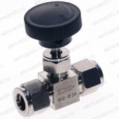 Кран игольчатый цанговый нержавейка 10мм