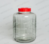 Банка стеклянная с гидрозатвором 25 л