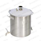 Куб Вейн 37 л для колонны 1.5 дюйма с выходом под ТЭН Куб Вейн 37 л для колонны 1.5 дюйма с выходом под ТЭН