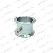 Мини-царга с ниппелем под термометр кламп 2"