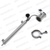 Узел отбора с доохладителем и краном стаканного типа 2.0" с грибочком и термометром