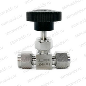Кран игольчатый цанговый нержавейка 8мм