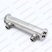 Дефлегматор 20 см 4 трубки по 10 мм по 1.5 дюйма с выходом 1/2 Дефлегматор 20 см 4 трубки по 10 мм по 1.5 дюйма с выходом 1/2